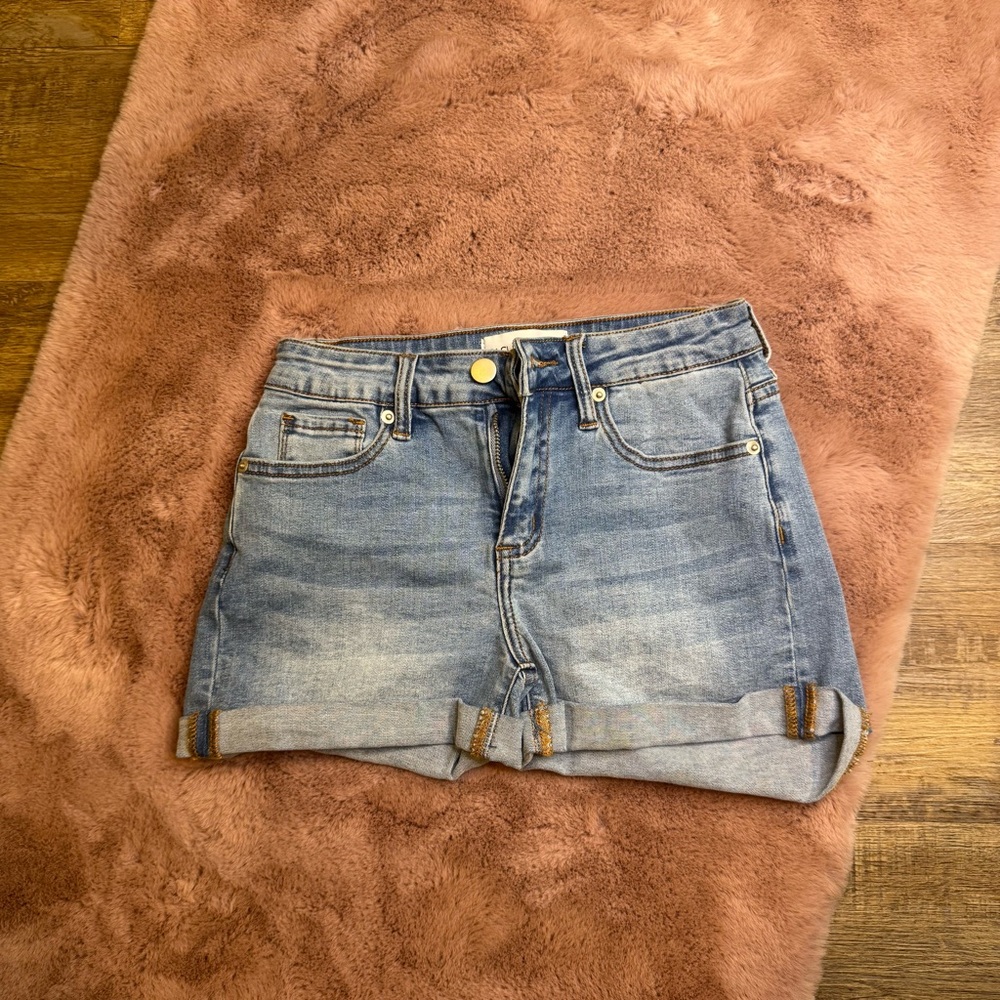 Fashion Nova Light Blue Denim Jean Shorts